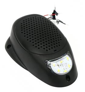 1frsm-sm3lw 1 Factory Radio Black 3 Inch Water Resistant Surface Mount Satellite Speaker White Led Lighting 12v