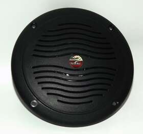 Wr42b 1 Factory Radio 5 Inch Black Dual Cone Waterproof Marine Speaker - Round Integral Grill Spa Rv Boat