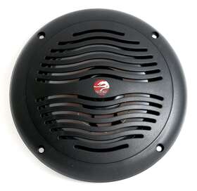 Wr65b 1 Factory Radio 6 1/2 Inch 2-way Waterproof Black Marine Speaker - 6.5 Integral Grill Rv Boat