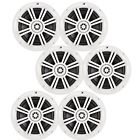 41bkm604w  6 Kicker White Bulk Marine Coaxial Speaker Bundle Speakers 600316802505