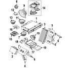 65-13-6-976-960 Bmw Genuine Oem Woofer Finisher