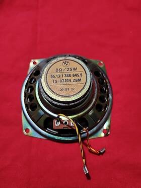 8 Ohms 651313865459 E30 Door Speaker Oem 65 13 386 545 9