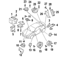 8t0-035-415-a Audi Genuine Oem Door Speaker