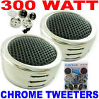 Ab-207tw Audiobank Soundxtreme New Watt Chrome Car Stereo Component Dome Tweeters