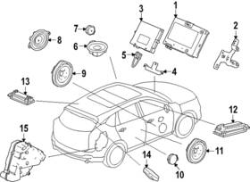 39120-tya-a01 Acura Genuine Speaker