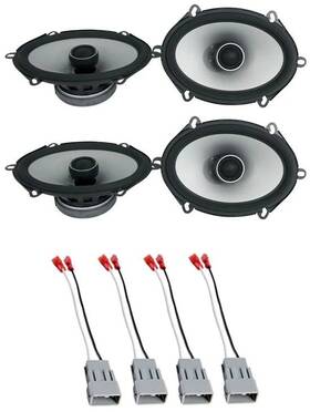 72-5512 Alpine S-s57 S2-s68 5x7 Inch Front Rear Factory Speaker Replacement Kit For 98-01 Ford