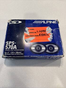 Sps-570a Alpine 5x7 Brand New Rear Speakers Set Of 2