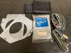 5751953 Amc Jeep Nos Factory Wagoneer Sj Cherokee Radio Speaker Harness Mount Grill Lot J10