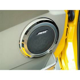 491011 American Car Craft 4pc Polished Stainless Steel Inner Door Speaker Rings For 2003-2007 Hummer H2