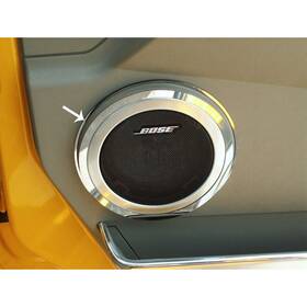 491012 American Car Craft Acc Outer Door Speaker Rings Fits 2003-2007 Hummer H2-stainless Steel/polished