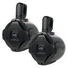 Aqawbpr65bk Lanzar Aquatic Dual Bluetooth Marine Wakeboard Speakers Set 068888759106