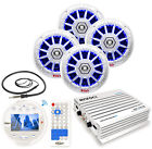 Aqr84w Aqr84w-ekmr1-ekmw500abt-mrgb65s- Boss Boat Bluetooth Am Fm Round Radio Antenna 604697402415