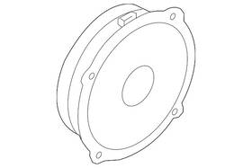 Audi 4k0-035-298-a Genuine Front Dr Speaker