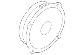 4k0-035-300 Audi Genuine Front Dr Speaker