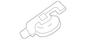 4k8-035-710 Audi Genuine Windshield Pillar Speaker