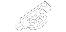 4m8-035-399-k Audi Genuine Windshield Pillar Speaker