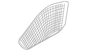 8w0-035-419-ds2 Audi Genuine Speaker Grille 8w0-035-419-ds2 Audi Genuine Speaker Grille