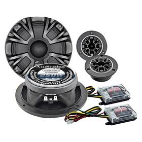 Audiopipe 784644228425 Apmb Series 6-1/2 Inch 250w 4 Ohm Midrange Speaker W Bullet Tweeter