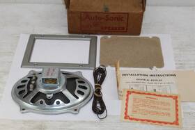 993213 Auto-sonic Vintage Nos Hi Fi Universal 6x7 Speaker In The Original Box 1960