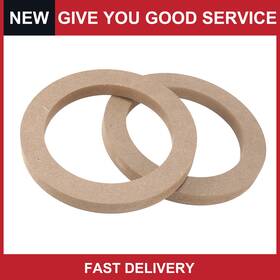 Automall Tech 726215611113 Universal 5 Inch Wooden Car Speaker Subwoofer Spacer Rings Adapter Bracket Pack Of 2