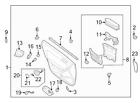 B467-50-8c5 B467508c5 Mazda Brand New Genuine Oem Speaker Cover Clip