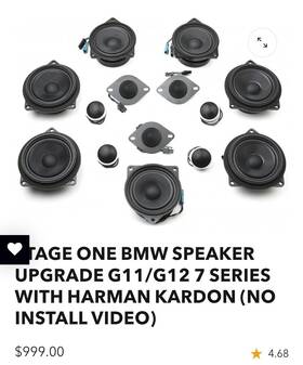 Bsd.g.usw.80-v2 Bavsound 8 Inch Ghost Woofer And Stage One Speakers. 16 Total Speakers For Bmw G12
