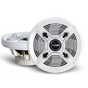 Mac8100w Bazooka 2-way 8 Inch Marine Coaxial Speaker System With 150 Watt Peak - White