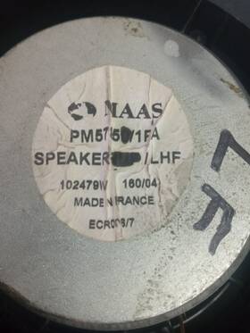 Pm57850 Bentley Ecr0006/7 Arnage 2005 Oem Front Passenger Lhf Door Speaker Pm57850/1pa Repaired