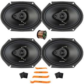 Bps-e683 Blaupunkt 027581635230 4x 6x8 Inch 60w Car Audio Speakers With Wire Speaker Deadening