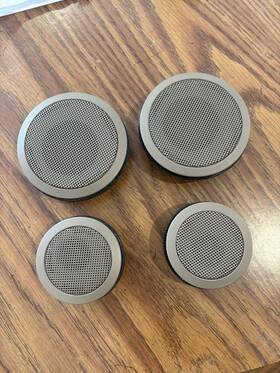 133555 Bmw 95-99 E36 Coupe Tan Door Panel Speakers With Tweeters Set 4 Pieces Oem