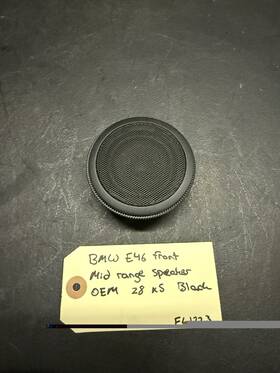 2752555384-99 Bmw E46 Front Midrange Speaker Black Oem Tested
