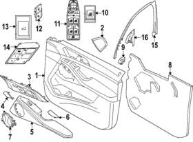51-42-5-a32-bf7 Bmw Genuine Speaker Grille