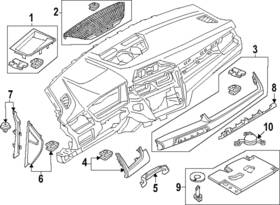 51-45-9-461-459 Bmw Genuine Speaker Grille