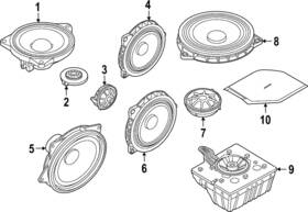 65-13-2-622-887 Bmw Genuine 2022-2024 I4 - Speaker