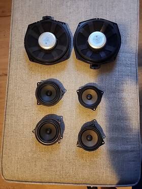 65139289636 Bmw 65139169692 Genuine Midrange Speaker Stereo Set