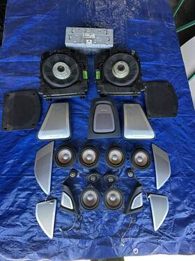 7318797 Bmw 11-16 M5 F10 Bang And Olufsen Subwoofers Speakers Complete Speaker Set Oem