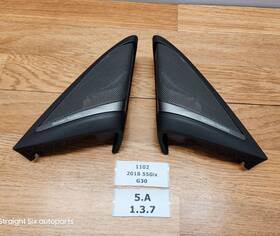 7397787 Bmw 17-22 Oem G30 F90 Left Right Door Tweeter Speaker Cover Harman Kardon Set