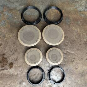 8362951 Bmw 8362957 Oem E36 Door Speaker Set Sedan Tan/beige Covers Rings