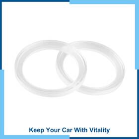 Carpopart 726215629040 Pack 2 Inch Car White Clear Speaker Spacer Ring Mounting Plate Acrylic 54mm