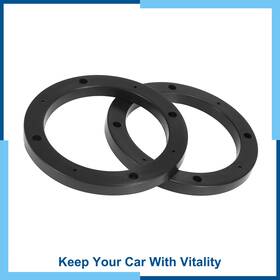 Carpopart 726215632002 Universal Pack 2 5 Inch Car Auto Hollow Speaker Spacer Mounting Plate Black