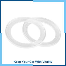 Carpopart 726215636864 Universal Pack 2 4 Inch Car Speaker Spacer Ring Mounting Plate Acrylic