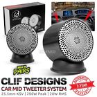 Cd-sp2 Cd-cp2 Clif Designs Pair Ksv Peak Car Mid Tweeter Speaker System