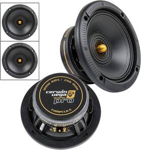 Cvmpcl65two Cerwin Vega 2 Cvmpcl6.5 6-1/2 Inch Stroker Pro Midrange Gold Speakers 4 1 Pair