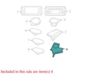 05107087ae Chrysler 2008-2010 Town And Country Speaker Subwoofer Assembly Used Oem