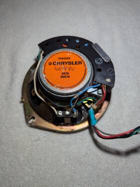 4469285 Chrysler 36670 Dodge Models 5.5 Inch Infinity Speaker 4878 Untested