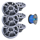 Clacm2223r-em16g50ft-ofc-tn Clarion Watt Marine Speakers Gray Pairs Tinned Speaker 728120510246