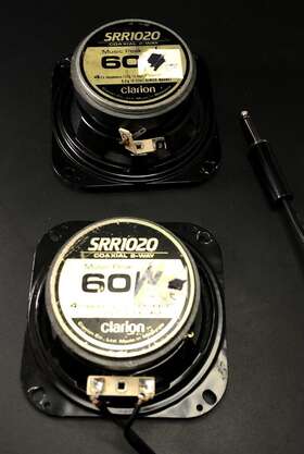 Srr1020 Clarion Vintage Coaxial 2 Way 60w Untested Vh10