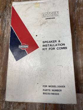Datsun B9220-n8505 Speaker And Installation Kit For 200 Sx Oem New Old Stock
