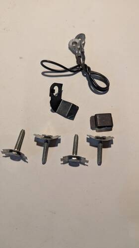7297590 Delco Chevelle Rear Speaker Hwd Mounting Bolts Grounding Retainer