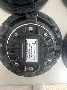 400w Diamond Audio Mp84 4 Max 8 Inch Pro Full-range Coaxial Horn Speaker Used